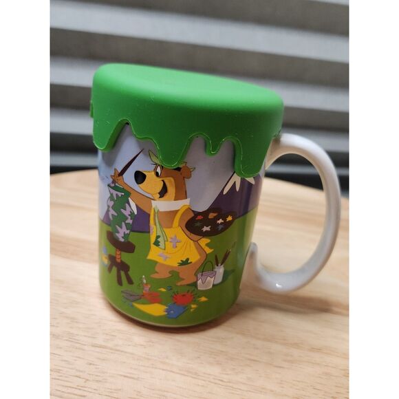 Yogi Bear Jellystone Park Mug with Lid/Coaster – Hanna-Barbera - Picture 1 of 6